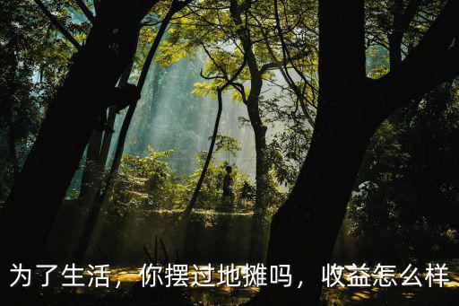 為了生活，你擺過地?cái)倖幔找嬖趺礃? class=