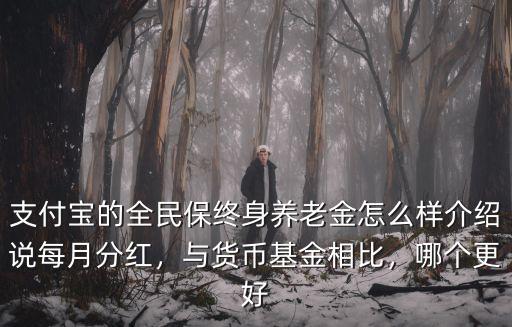 支付寶的全民保終身養老金怎么樣介紹說每月分紅，與貨幣基金相比，哪個更好