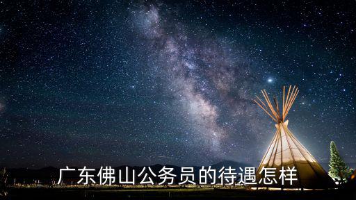 佛山國稅待遇怎么樣,廣東佛山公務員的待遇怎樣