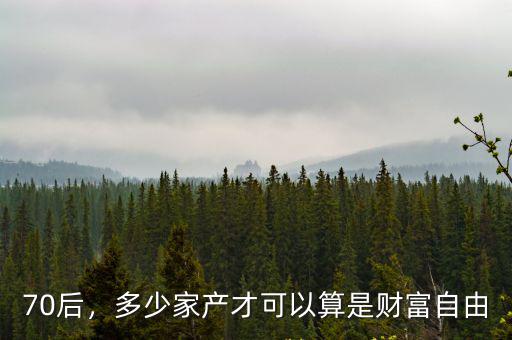 衢州財富自由要多少,多少家產(chǎn)才可以算是財富自由