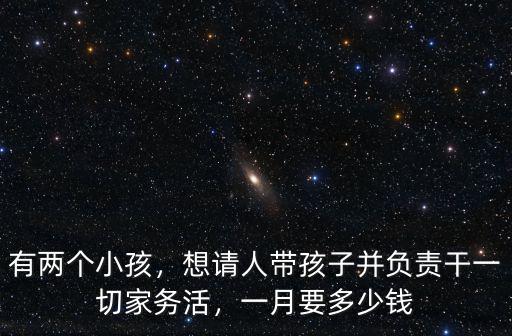 有兩個小孩，想請人帶孩子并負責干一切家務活，一月要多少錢