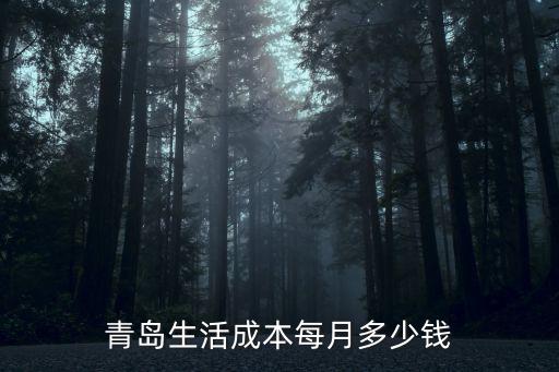 青島生活成本每月多少錢