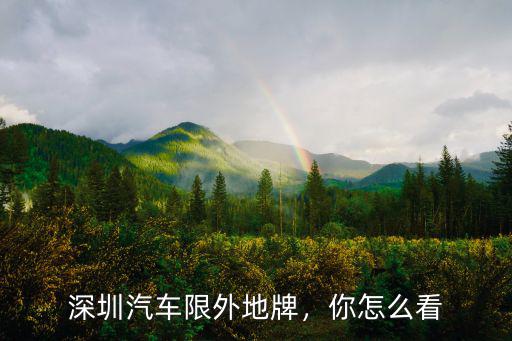 深圳富士康怎么限車牌的,為什么深圳要限制外地車牌