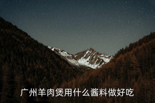 廣州哪里有正宗的羊肉煲,廣州有哪些地道的老字號餐廳