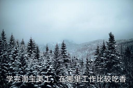 學完淘寶美工，在哪里工作比較吃香