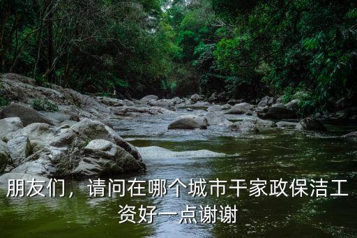朋友們，請問在哪個城市干家政保潔工資好一點謝謝
