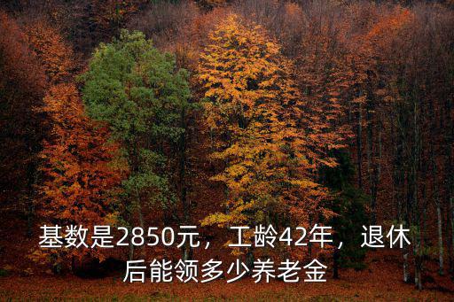 基數是2850元，工齡42年，退休后能領多少養老金