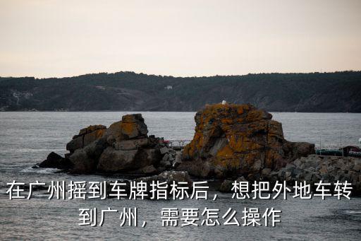 廣州外地車多少臺,在廣州搖到車牌指標后