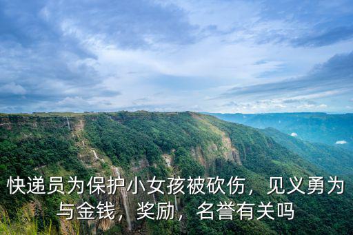 快遞員為保護(hù)小女孩被砍傷，見義勇為與金錢，獎(jiǎng)勵(lì)，名譽(yù)有關(guān)嗎