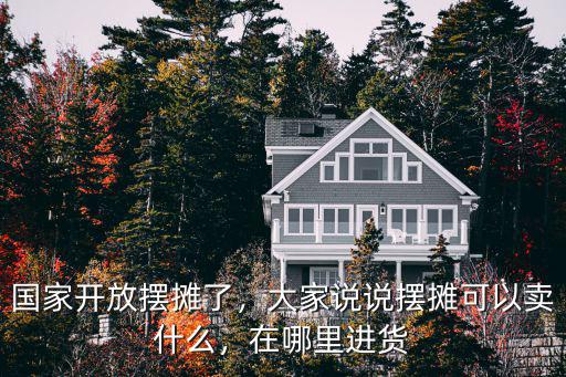 國家開放擺攤了，大家說說擺攤可以賣什么，在哪里進貨
