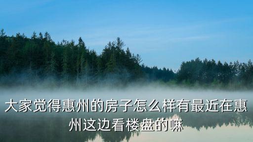 惠州家年華樓盤怎么樣,有最近在惠州這邊看樓盤的嘛