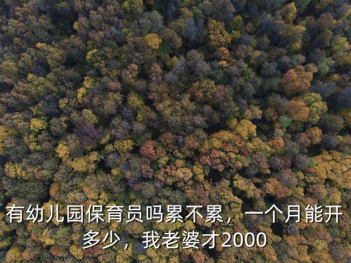 杭州幼兒園保育員工資多少一個月,有幼兒園保育員嗎