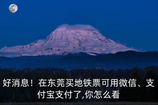 在東莞坐公交車怎么用支付寶付款,在東莞買(mǎi)地鐵票可用微信