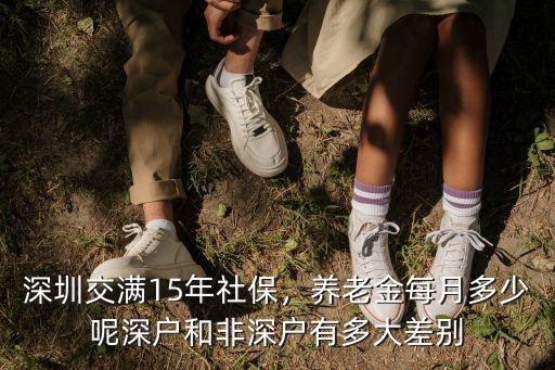 深圳15年社保退休金有多少,養(yǎng)老金每月多少呢