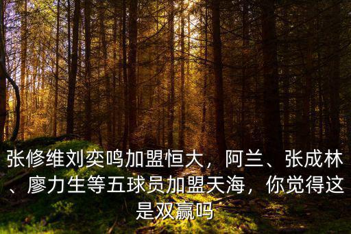 劉奕鳴加盟廣州哪里,張修維劉奕鳴加盟恒大