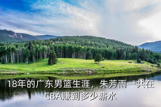廣東朱芳雨身價多少億,18年的廣東男籃生涯