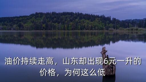 油價(jià)持續(xù)走高，山東卻出現(xiàn)6元一升的價(jià)格，為何這么低