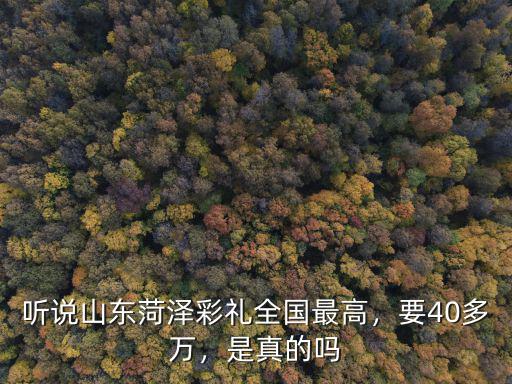 菏澤巨野多少彩禮,現(xiàn)在菏澤結(jié)婚的彩禮是多少