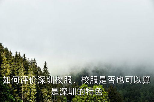 深圳怎么申請校服,如何評價深圳校服