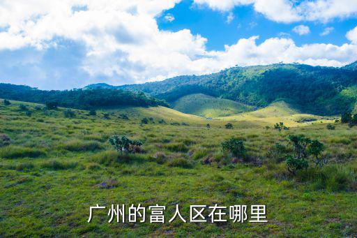 廣州的富人區在哪里