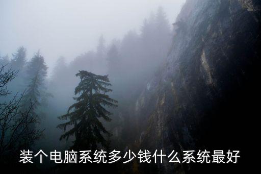 濟南電腦裝系統多少錢,什么系統最好