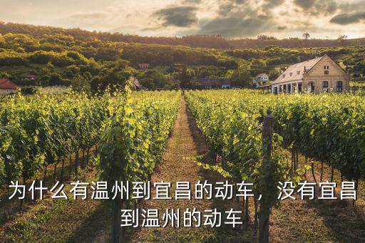 有從溫州到宜昌火車票多少錢,為什么有溫州到宜昌的動車