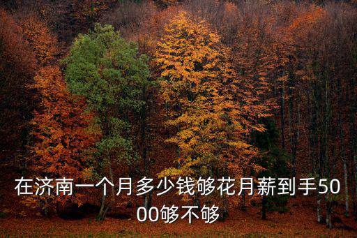 濟南基本工資19000發到手多少錢,月薪到手5000夠不夠