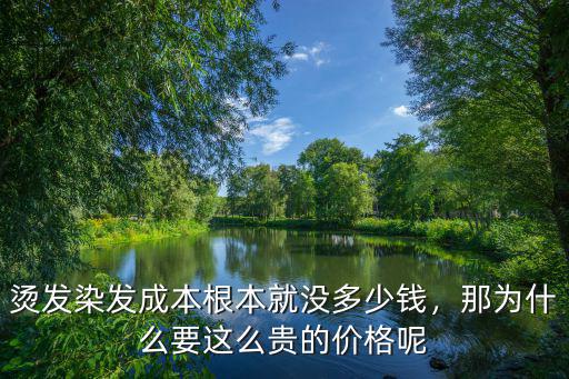 燙發染發成本根本就沒多少錢，那為什么要這么貴的價格呢