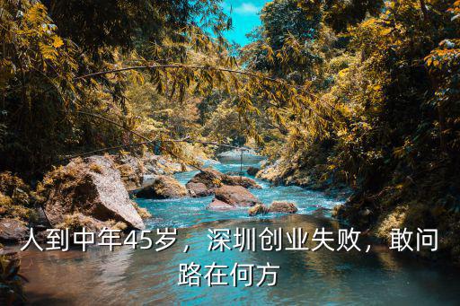 45歲去深圳創業怎么樣,三十歲去深圳做創業怎么樣