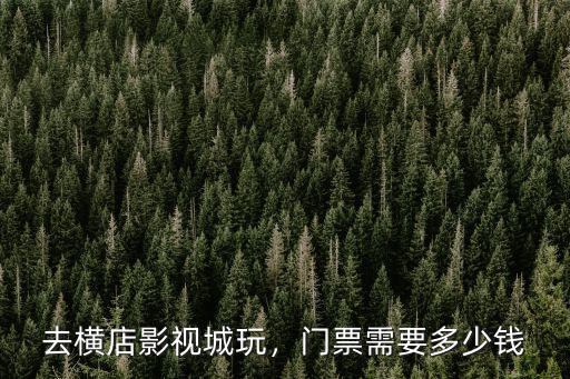 浙江橫店影視城一個人多少錢,門票需要多少錢