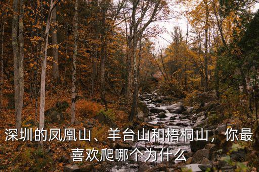 深圳的鳳凰山、羊臺山和梧桐山，你最喜歡爬哪個為什么