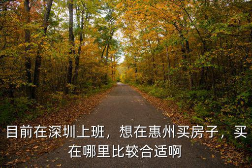 何家勁在惠州哪里買房,惠州買房買在哪里比較好呢