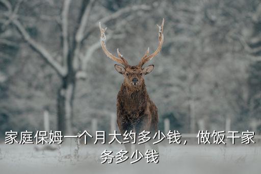 東營白天保姆多少錢一個月,做飯干家務多少錢
