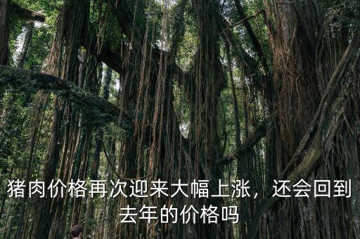 豬肉價格再次迎來大幅上漲，還會回到去年的價格嗎