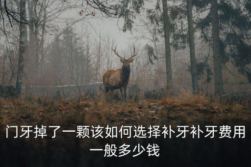 佛山門牙補牙多少錢,補牙費用一般多少錢