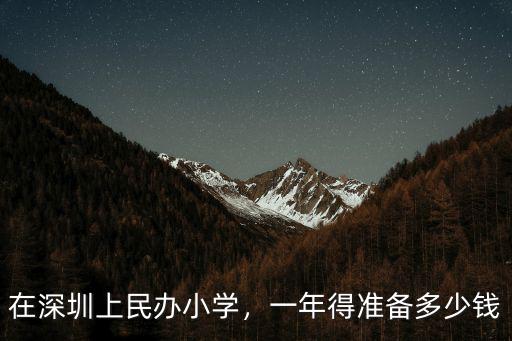 深圳讀民辦小學(xué)補(bǔ)貼多少,在深圳上民辦小學(xué)