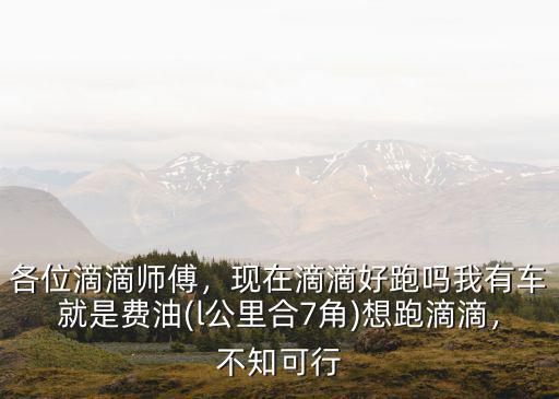 煙臺有多少臺車干滴滴,有哪些車適合做滴滴網約車
