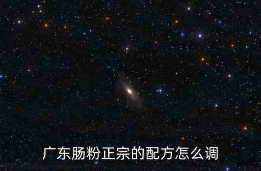 廣東腸粉肉末怎么調制,廣東腸粉正宗的配方怎么調