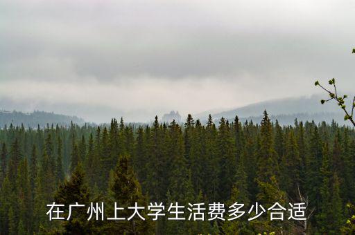 在廣州上大學(xué)生活費(fèi)多少合適