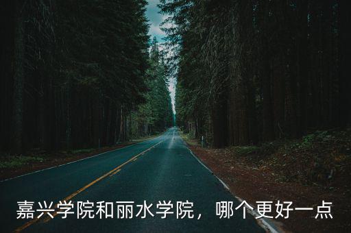 嘉興學(xué)院和麗水學(xué)院，哪個更好一點(diǎn)