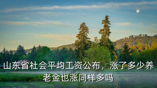山東省養(yǎng)老金多少錢一個月,養(yǎng)老金平均能漲多少錢