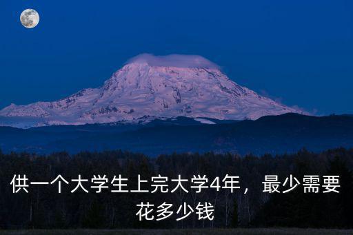 深圳大學四年花多少錢,最少需要花多少錢