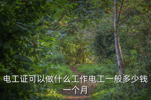 廣州廠子電工多少錢一月,電工一般多少錢一個月
