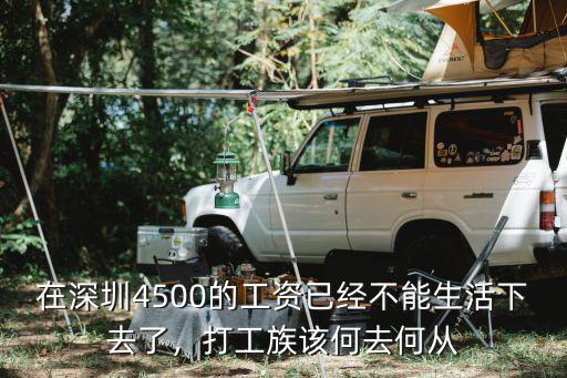 在深圳4500的工資已經(jīng)不能生活下去了，打工族該何去何從