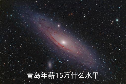 青島年薪15萬什么水平