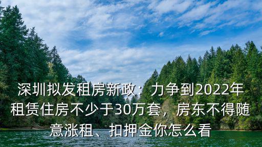 在深圳怎么租房不被扣押金,深圳擬發(fā)租房新政