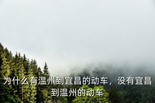 宜昌到溫州南動車票價是多少錢,為什么有溫州到宜昌的動車