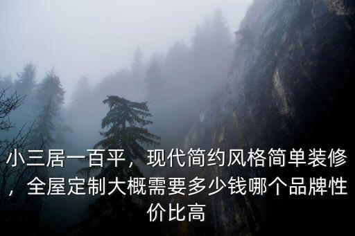 濱州裝修全屋定制每平多少錢,現代簡約風格簡單裝修