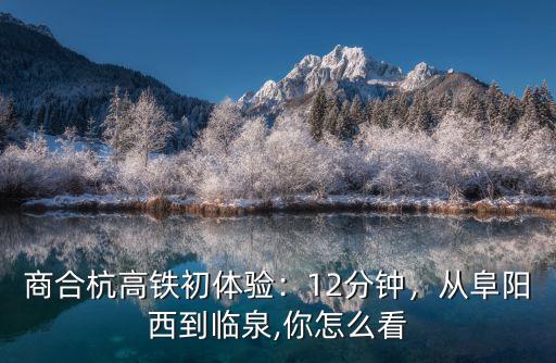 杭州高鐵站到阜陽西多少錢,商合杭高鐵初體驗(yàn)