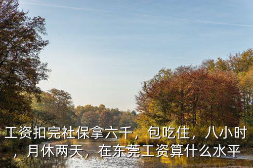 工資扣完社保拿六千，包吃住，八小時，月休兩天，在東莞工資算什么水平